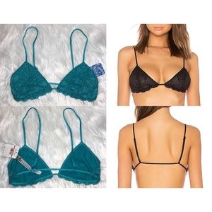 ✦ FREE PEOPLE ▸ lace triangle bra